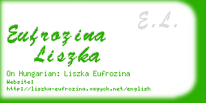 eufrozina liszka business card